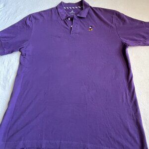 Disney Parks Mickey Mouse Polo Shirt Mens Size XL Purple Short Sleeve Golf